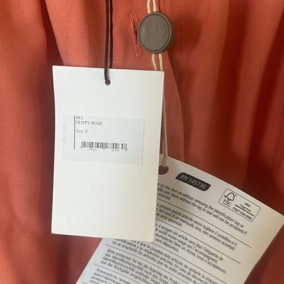 Chinti & Parker Dusty Rose Wool Twill Skirt Button Front Women's Size Small NWT - Picture 7 of 8